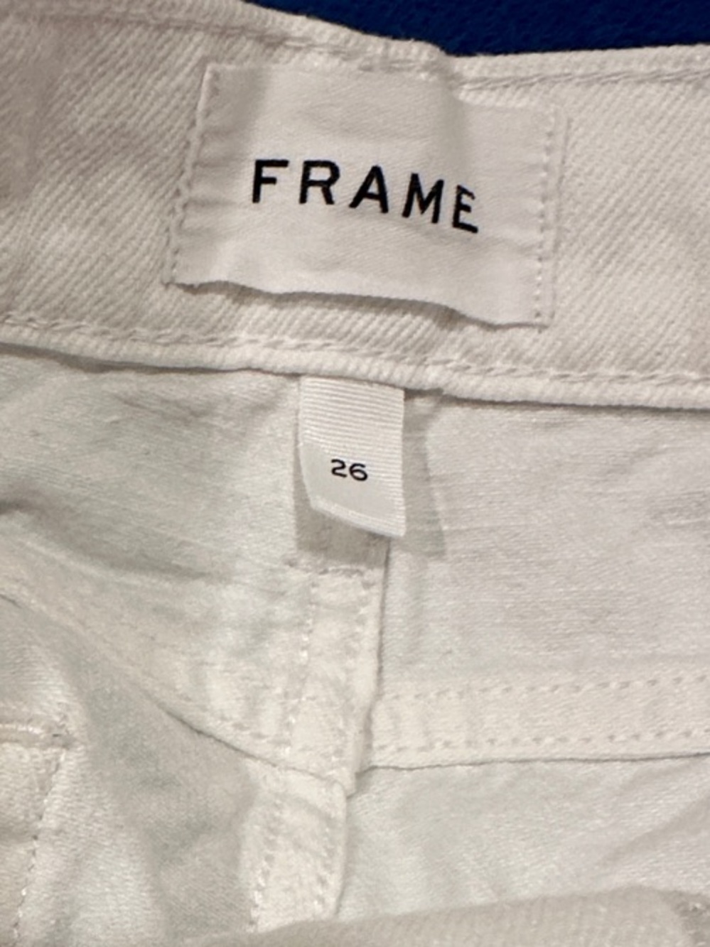 Frame la garçon Denim White Slim Distressed Women’s Jeans - Picture 2 of 4